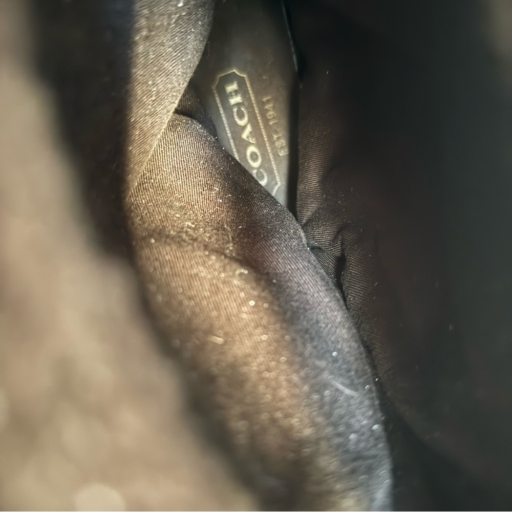 Coach Kally Signature Logo‎ Canva & Suede Boots Women Size 8.5B - Picture 13 of 16